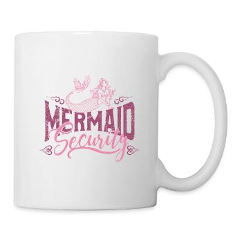 Meerjungfrau Security Junggesellinnenabschied JGA - Tasse - Weiß - Rechts