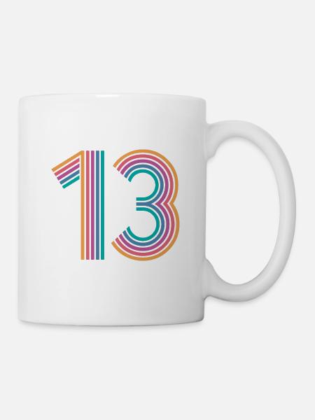Cooles Geschenk zum 13. Geburtstag von 13 - 13 Jahren - Tasse - Weiß