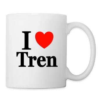 I Love Tren Bodybuilding Bodybuilder kraftsportler - Tasse - Weiß - Rechts
