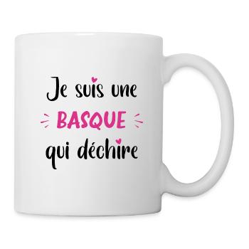 Je suis une basque qui déchire - Mug blanc - blanc - Droite
