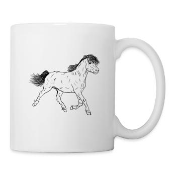 Poulain de cheval - Mug blanc - blanc - Droite