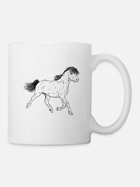 Pferd Fohlen - Tasse - Weiß