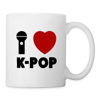 I love K-Pop Karaoke Heart - Mug - white - Right