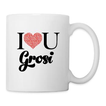 Liebe dich Grosi Oma Schweiz beschts Grosi - Tasse - Weiß - Rechts
