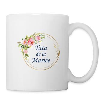 Tata de la mariée - Mug blanc - blanc - Droite