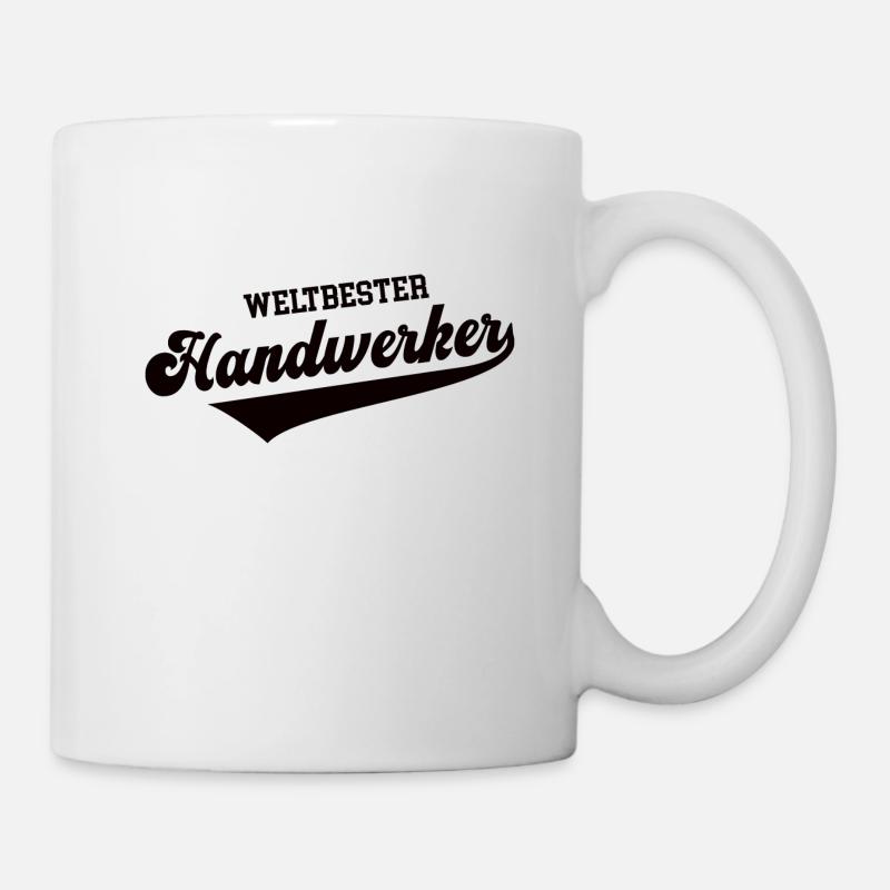 Weltbester Handwerker Bester Handwerk Meister - Tasse - Weiß