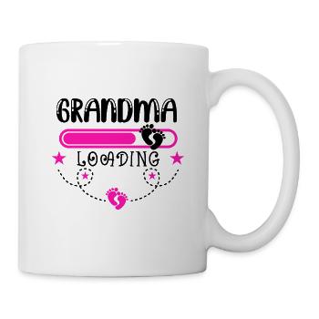 Werdende Oma, Endlich werde ich eine Oma - Tasse - Weiß - Rechts