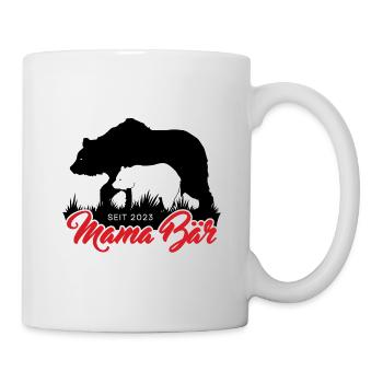 Mama Bär seit 2023 Muttertag Geschenk Weihnachten - Tasse - Weiß - Rechts
