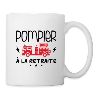 Pompier À La Retraite - Mug blanc - blanc - Droite
