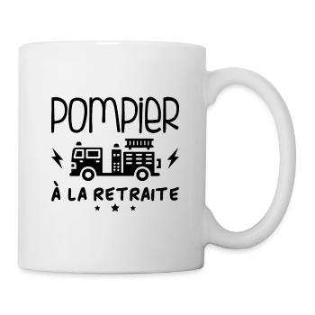 Pompier À La Retraite - Mug blanc - blanc - Droite