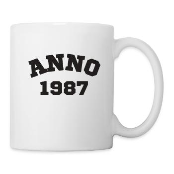 Anno 1987 Birthday Year of birth - Mug - white - Right