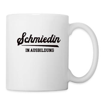 Schmiedin In Ausbildung Azubi Lehre Schmiede - Tasse - Weiß - Rechts