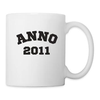 Anno 2011 Geburtstag Geburtsjahr - Tasse - Weiß - Rechts