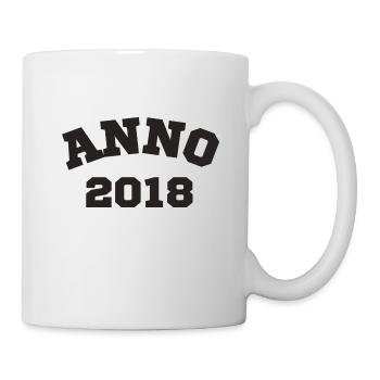 Anno 2018 Geburtstag Geburtsjahr - Tasse - Weiß - Rechts