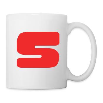 5. 5 JAHRE. 5-JÄHRIGES JUBILÄUM. GEBURTSTAG 5 JAHRE. 5 - Tasse - Weiß - Rechts