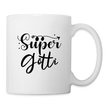 Super Götti bescht Götti Patenonkel Schweiz - Tasse - Weiß - Rechts