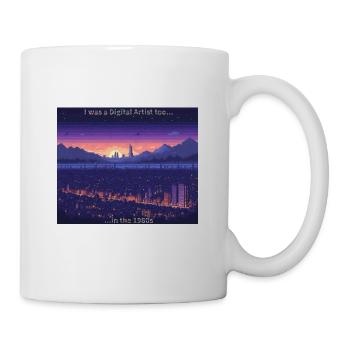 Artiste rétro - Mug blanc - blanc - Droite