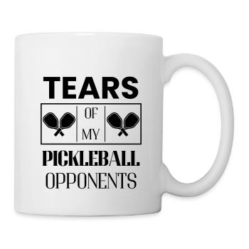 Tränen meiner Pickleball-Gegner Sport Humor - Tasse - Weiß - Rechts