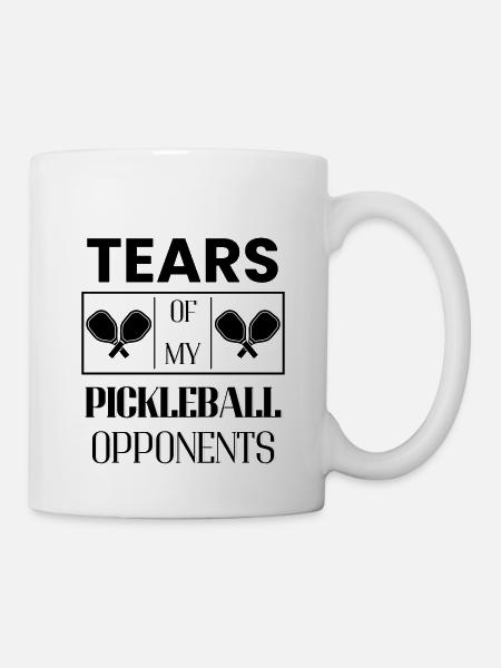Larmes De Mes Adversaires De Pickleball Sports Humour - Mug blanc - blanc