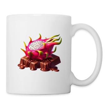Schokolade Drachenfrucht Fusion Schmelzendes Desig - Tasse - Weiß - Rechts
