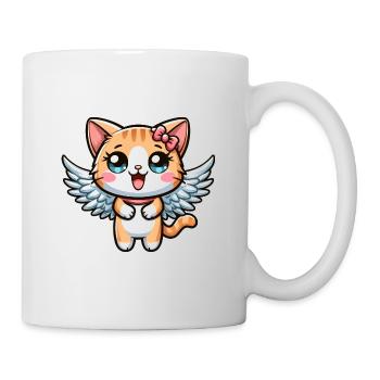 Cute Cat Angel Comic - Mug - white - Right