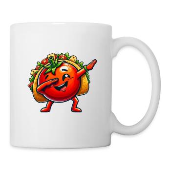 Taco avec Tomato Dabbing Comic - Mug blanc - blanc - Droite