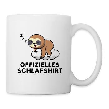 Chemise de nuit officielle - Sloth Design - Mug blanc - blanc - Droite
