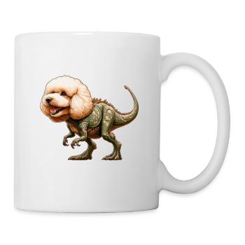 Poodle T-Rex Hybrid Mythical Creature Design - Mug - white - Right