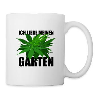 Hanf - Ich liebe meinen Garten - Tasse - Weiß - Rechts