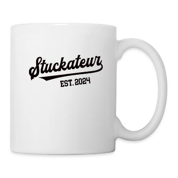 Stuckateur 2024 Beruf Stukkateur Gipser Maurer - Tasse - Weiß - Rechts
