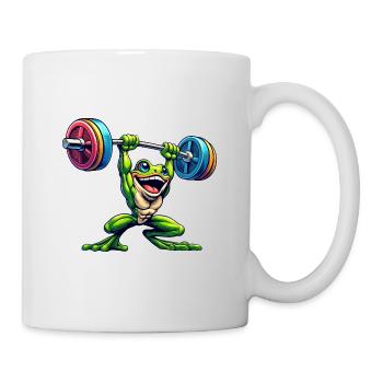 Entraînement d’haltères Frog Toad - Mug blanc - blanc - Droite