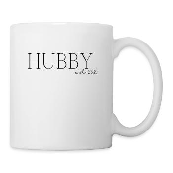 Papa est. 2025 / Nouveau papa / Enceinte - Mug blanc - blanc - Droite