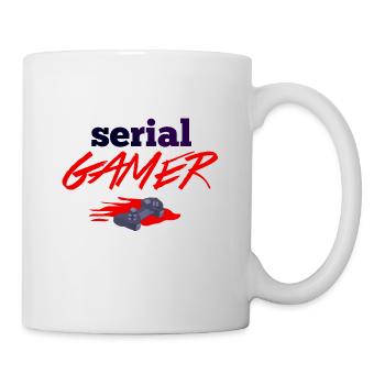 SERIAL GAMER Design - Tasse - Weiß - Rechts
