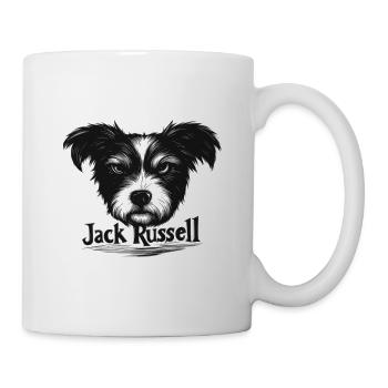 Struppiger Jack Russel - Tasse - Weiß - Rechts