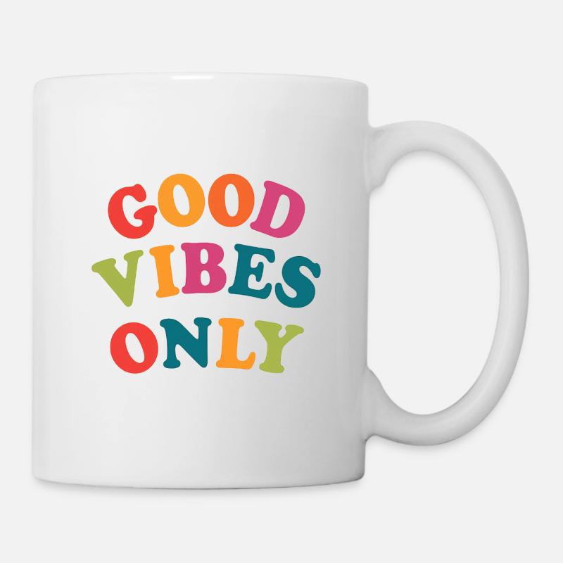 Gute Vibes - Tasse - Weiß