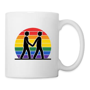 Hommes gays - Mug blanc - blanc - Droite