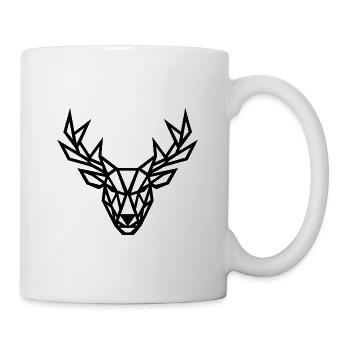 Firts deer Geometry - Mug - white - Right