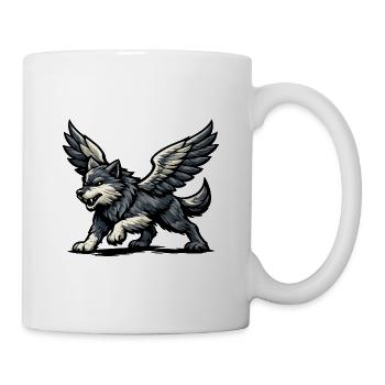 Flügelwolf Majestätisch - Tasse - Weiß - Rechts