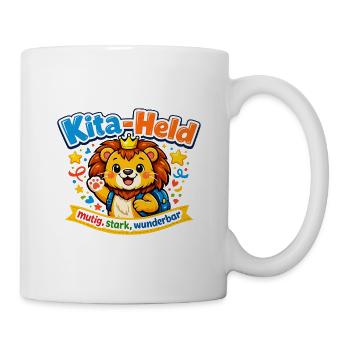 KitaHeld: Mutig Stark Wunderbar - Tasse - Weiß - Rechts