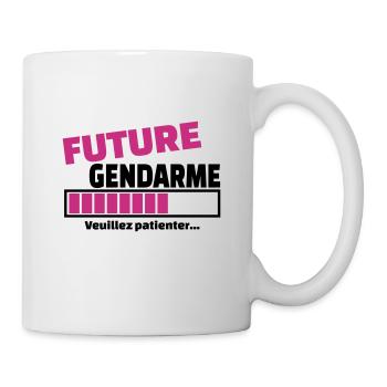 future gendarme - Mug blanc - blanc - Droite