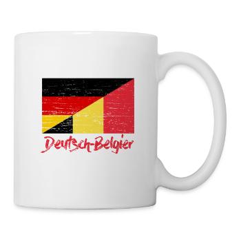 Deutsch Belgier - Tasse - Weiß - Rechts