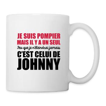 je suis pompier le seul feu que je n'éteindrai - Mug blanc - blanc - Droite