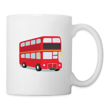 Red London Bus - Mug - white - Right