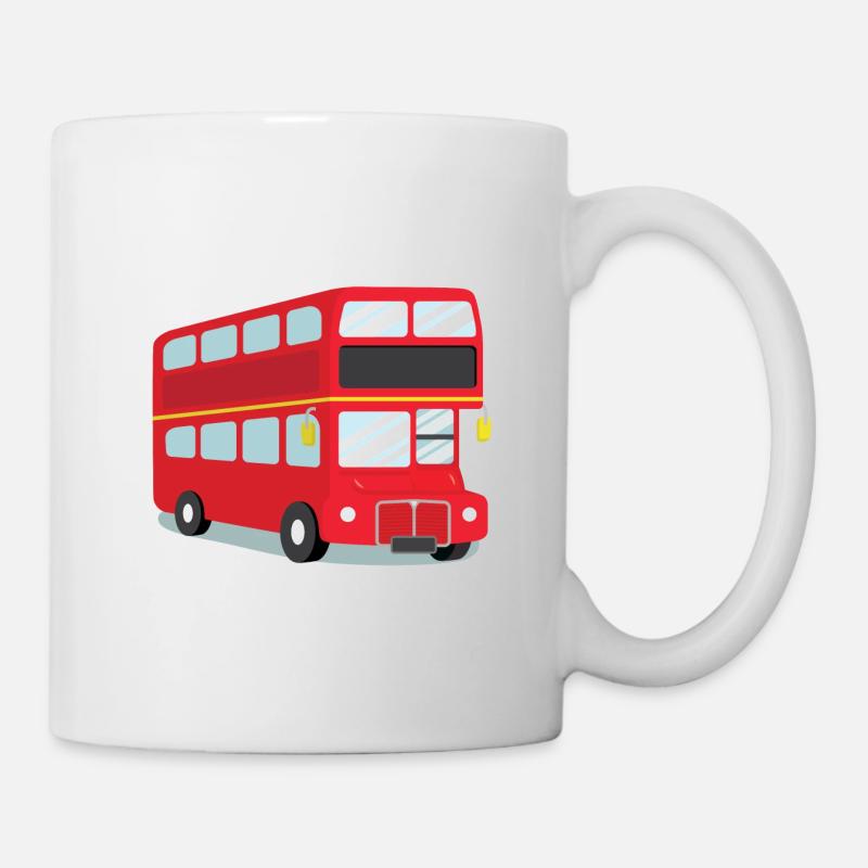 Red London Bus - Mug - white