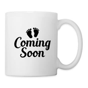 Bébé arrive bientôt - Mug blanc - blanc - Droite