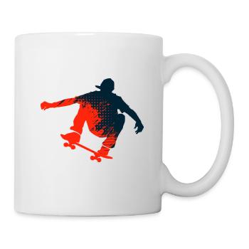 Skateboard - Tasse - Weiß - Rechts