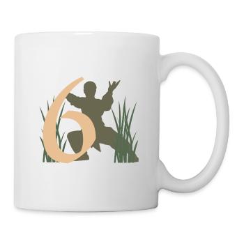 Ninja Fighter 6th Kids Birthday Gift - Mug - white - Right