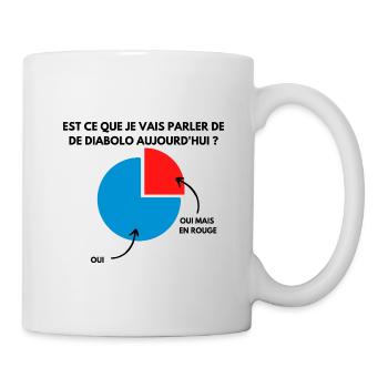 Cadeau humour diabolo cirque passion drôle - Mug blanc - blanc - Droite