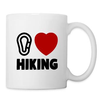 I love hiking Hiking Heart Dear Hikers - Mug - white - Right