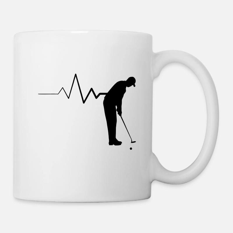 Golf Heatbeat - Tasse - Weiß